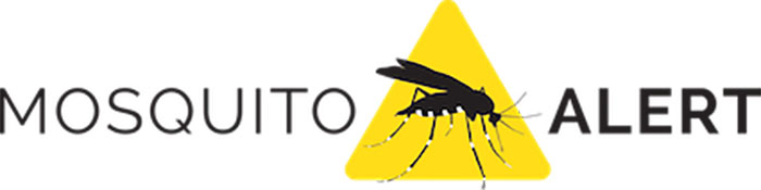 Mosquito Alert logo. Graphic: © 2017 MosquitoAlert | Proyecto Coordinado por CREAF, CEAB-CSIC e ICREA
